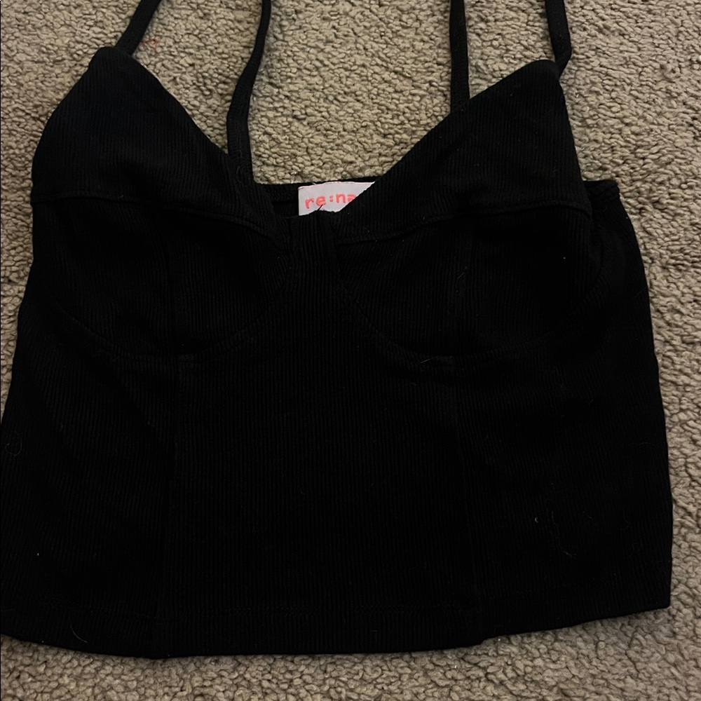 re:named Black Sleeveless Top